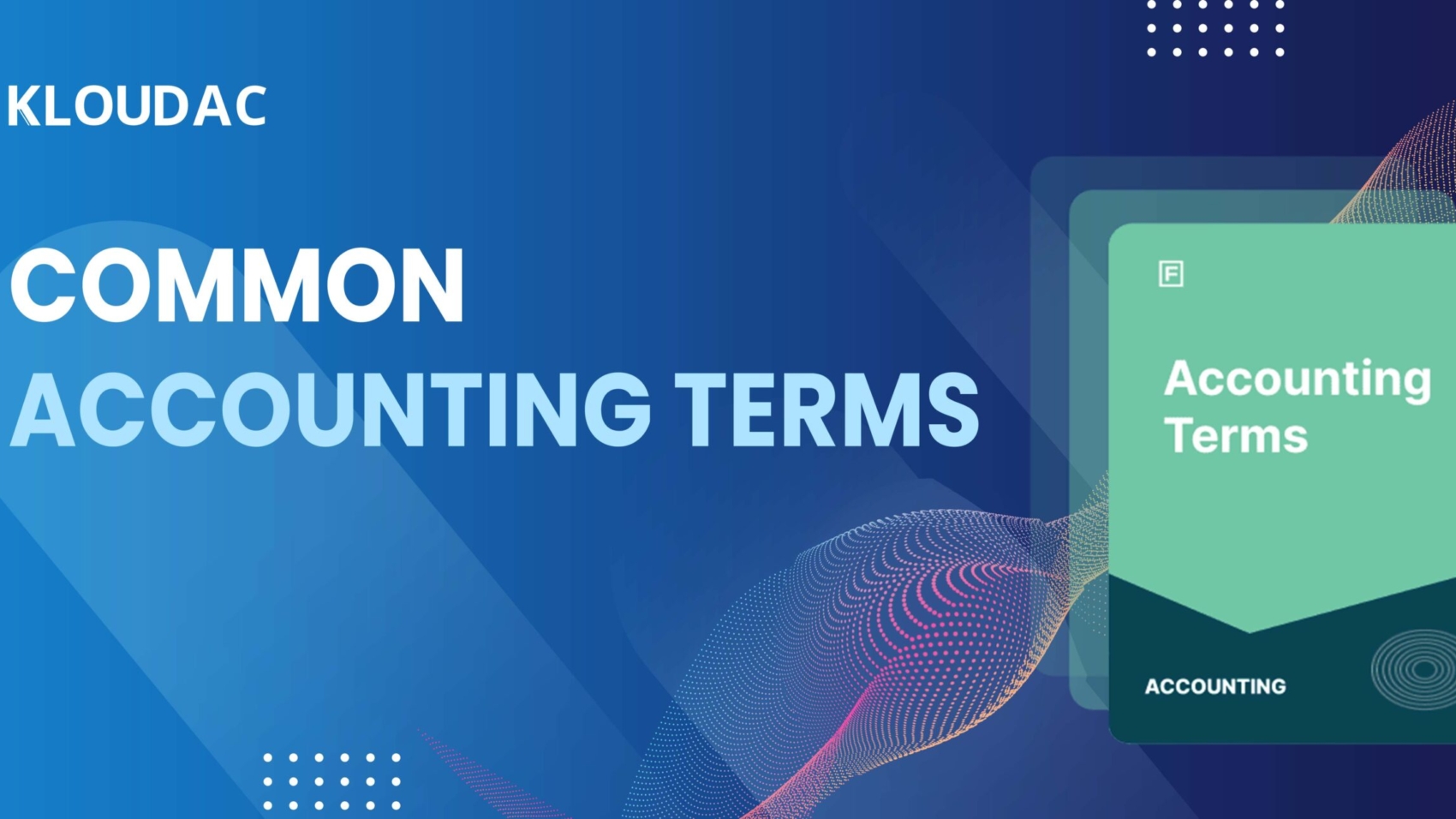 Common Accounting Terms