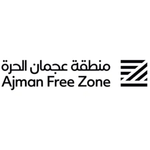 Logo for Ajman Free Zone, a key UAE free zone for company incorporation, a service supported by Kloudac's Business Setup in Dubai offerings.