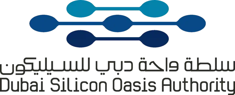 Logo for the Dubai Silicon Oasis Authority (DSOA), a prominent technology park and free zone for Business Setup in Dubai recommended by Kloudac.