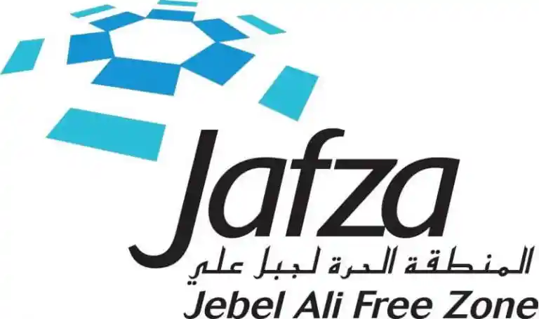 Logo for Jafza (Jebel Ali Free Zone), a prominent free zone area for Business Setup in Dubai recommended by Kloudac.