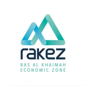 Logo for RAKEZ (Ras Al Khaimah Economic Zone), a leading UAE free zone for company incorporation, a service supported by Kloudac's Business Setup in Dubai offerings.