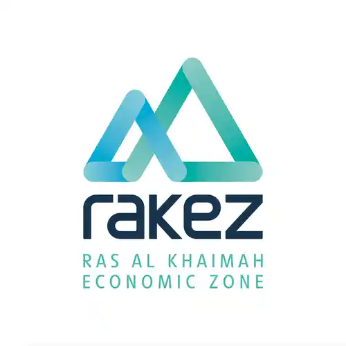 Logo for RAKEZ (Ras Al Khaimah Economic Zone), a leading UAE free zone for company incorporation, a service supported by Kloudac's Business Setup in Dubai offerings.